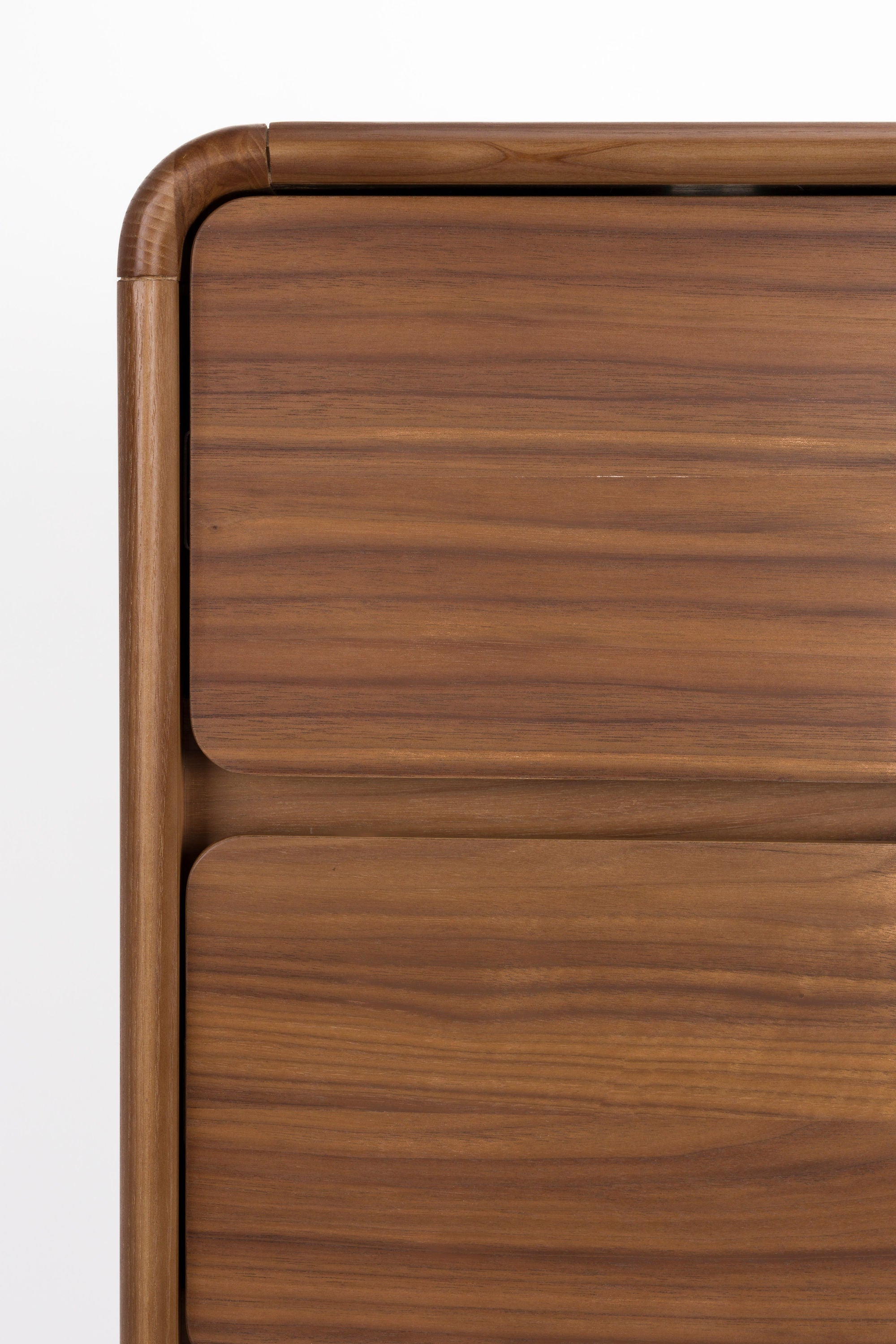 Zuiver Rise Walnut Brown Wood Chest of Drawers